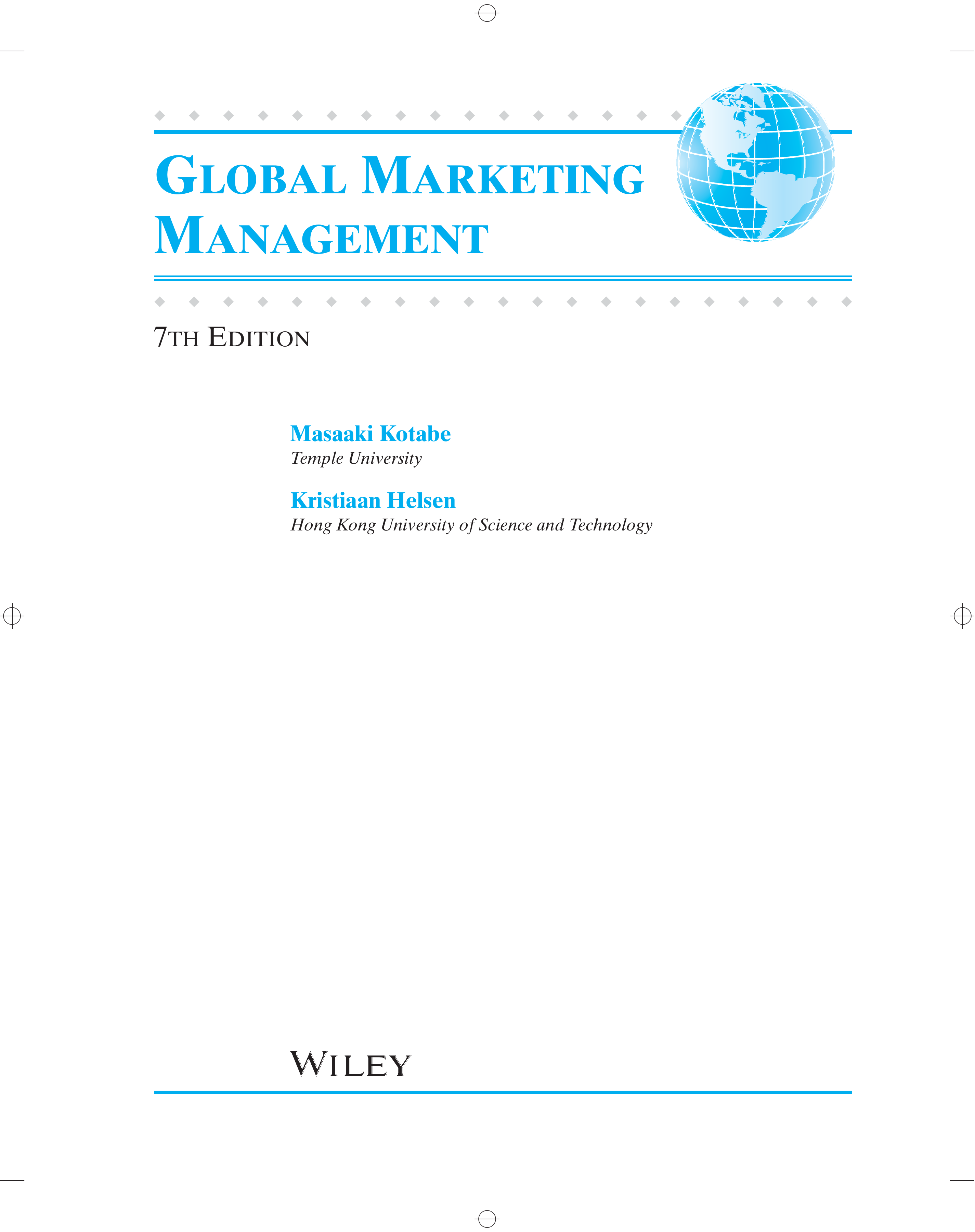 Global Marketing Management 7Th Ed.