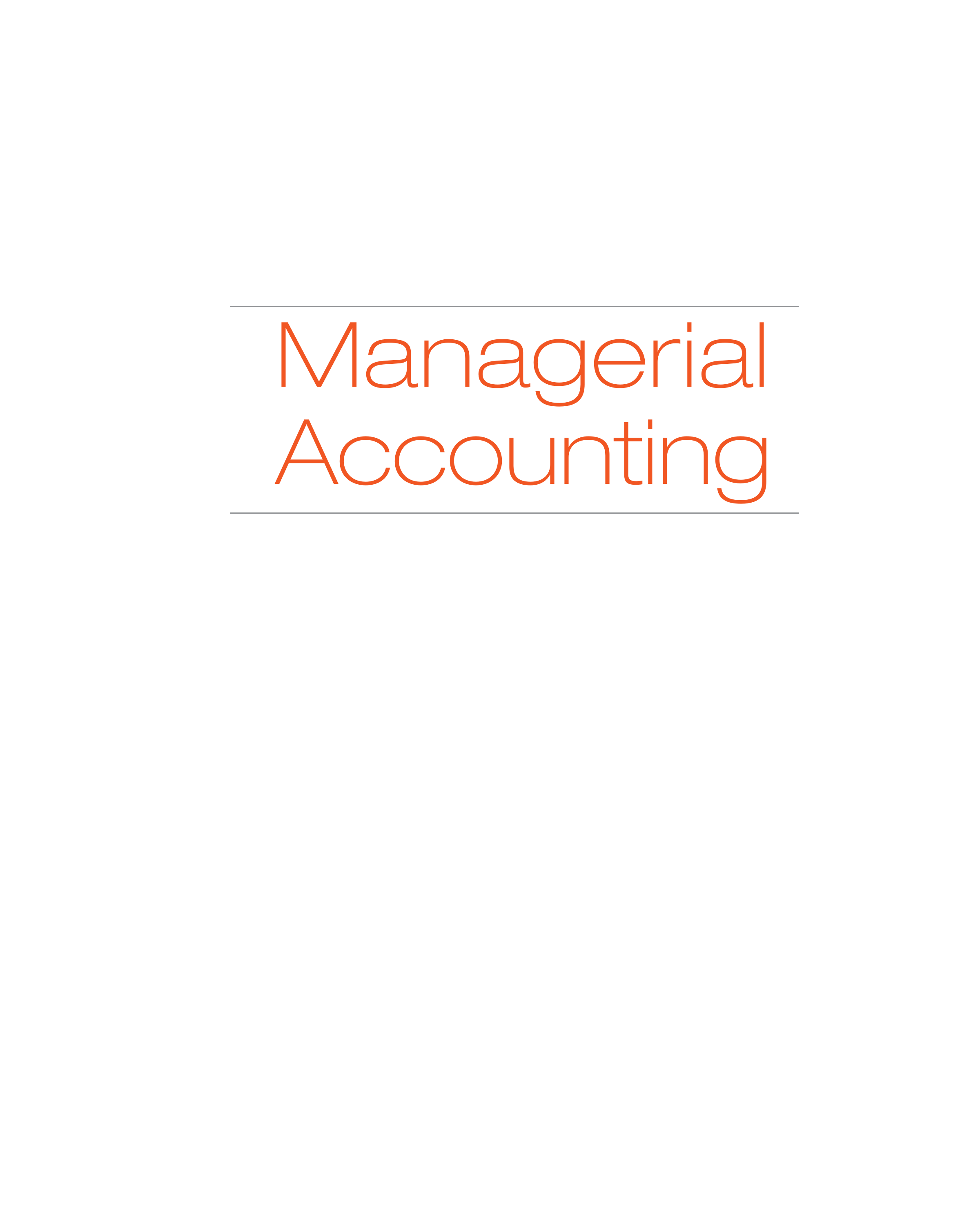 Managerial Accounting, EMEA Edition